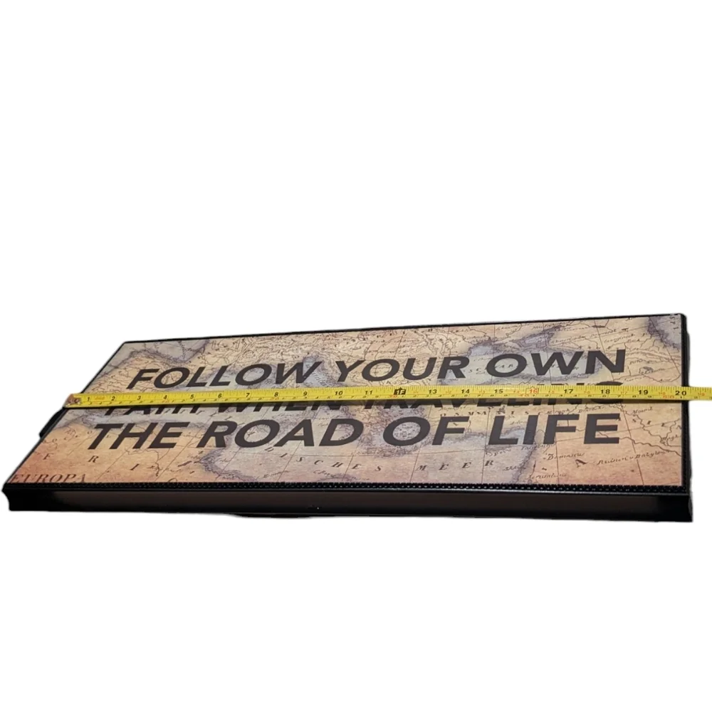 Follow Your Own Path When Travelling the Road of Life 8x20 Sentiment Box Art